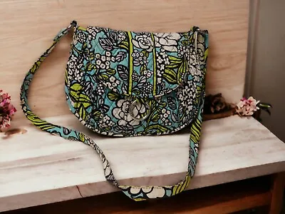 Vera Bradley Island Bloom Flower Magnetic Closure Crossbody Handbag Retired • $12.99