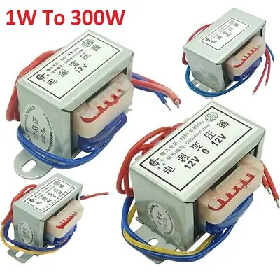 1W To 300W Power Transformer 110/220/380V To 6V 110V -380V Output AC Single/Dual • $3.50