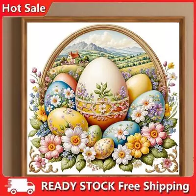 5D DIY Full Round Drill Diamond Painting Easter Egg Kit Home Decor Craft 30x30cm • £7.32