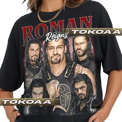 Limited Roman Reigns Vintage Shirt Gift For Woman And Man Unisex T-Shirt • $19.64