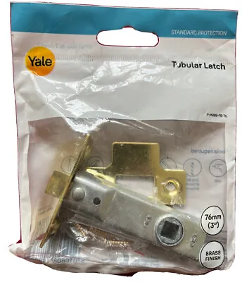 Yale Locks M888 Tubular Mortice Latch 76mm 3in Polished Brass Pack Of 1 New • £7.59