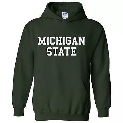 Michigan State University Spartans Basic Block Licensed Hooded Sweatshirt • $49.99