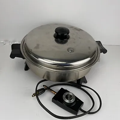 GUC SaladMaster 11  Electric Skillet 7817 Oil Core With Vapo Lid WORKS • $64.89