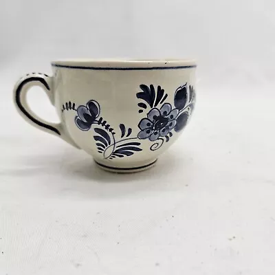 DELFT Demi-Tasse HOLLAND Blue White Hand Painted Tea Cup • $4.89