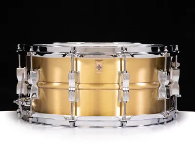 Ludwig Acrolite 6.5x14 Brushed Brass Snare • $699