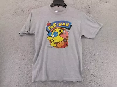 Vintage 80s Pacman Shirt Medium 1980 Video Game Graphic Art Promo SINGLE STITCH • $38.88