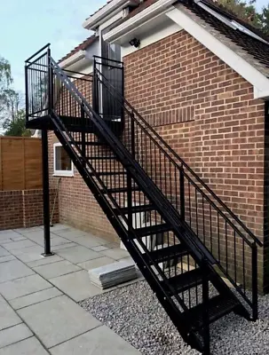 £1 • Buy Steel Staircase-metal Staircase - Fire Escape - Industrial/domestic No.1