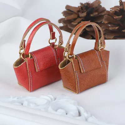 1:6 Dollhouse Miniature Mini Leather Tote Shoulder Bags Fashion Accessories • $6.99