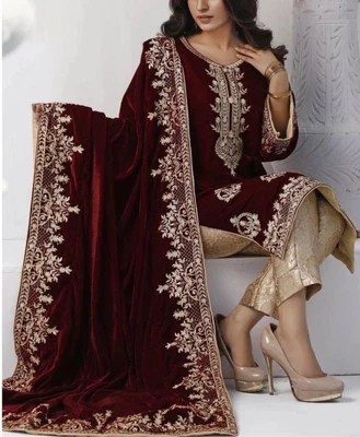 $104.05 • Buy Indian Pakistani Salwar Kameez Bollywood Wedding Dress Suit Palazzo Party Wear