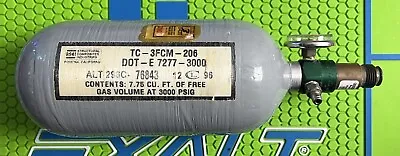 Sci 77/3000 Vintage Paintball Carbon Fiber Hpa Air Tank + Ashcroft Gauge - Og • $17.90