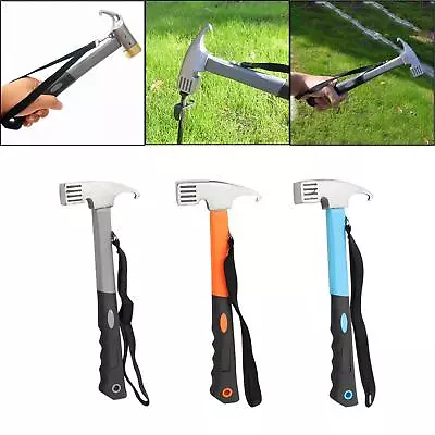 Nail Puller Hammer Hammer Stake Tent Hammer 2 In 1 Driver For Outdoor Hiking • $21