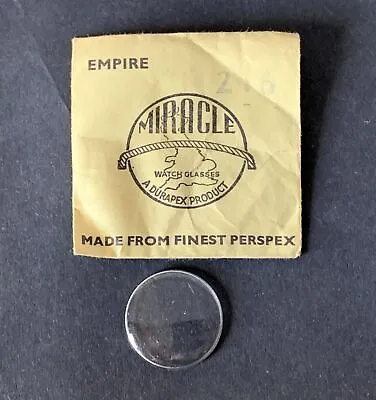 Vintage NOS Empire Miracle Durapex Watch  Glass  Crystal 21.2mm 2.6mm Dome #216 • $5.79
