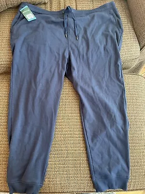 Orvis Mens Luxe Fleece Jogger Pants Navy 3XL XXXL - NWT! • $34.17