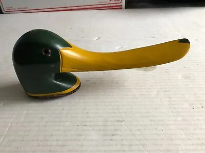 Vintage Wooden Green Duck Head + Long Yellow Bill Shoe Horn + Lint Brush • $15.99