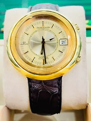 Jaeger LeCoultre Memovox Alarm 18K Yellow Gold “Snowdrop” LIMITED EDITION WATCH • $12950