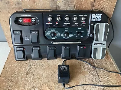 LINE 6 Floor Pod Plus Guitar Multi-Effects W/ Power Adapter FULLY TESTED WORKS! • $0.99