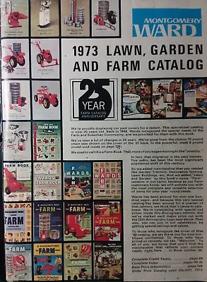 Montgomery Ward 1973 Farm Catalog COLOR Riding Lawn Garden Tractor Gilson • $143.99