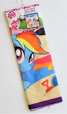 2015 My Little Pony Multi-Purpose Beach Sheet Play Mat 60  X 60  • $12.99