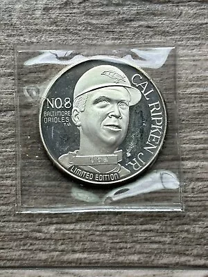 Cal Ripken Jr. Baltimore Orioles .999 Fine Silver Round 1991 Enviromint Mvp Coin • $49.99