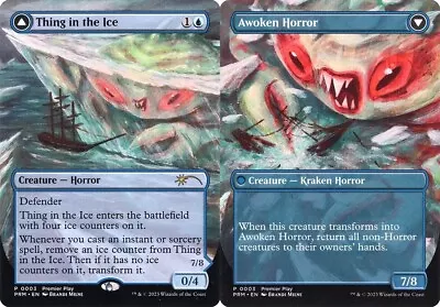 Thing In The Ice // Awoken Horror  Regional Championship Qualifier Promos NM MTG • $3