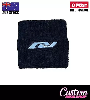 Motorcycle Brake Fluid Reservoir Cover Tank Sock Sleeve Yamaha R1 Black • $24.95