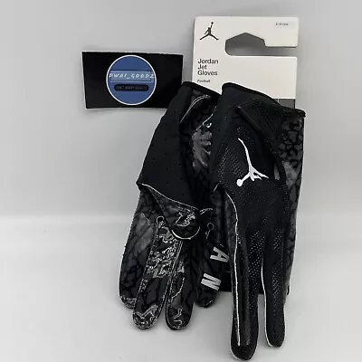 Jordan Vapor Jet 7.0 Football Receiver Gloves Black White Men's Size Small • $37.99