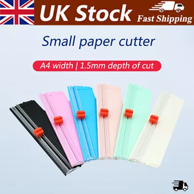 Heavy Duty A4 Photo Paper Cutter Guillotine Ruler Home Office Tool Card Trimmer • £7.39