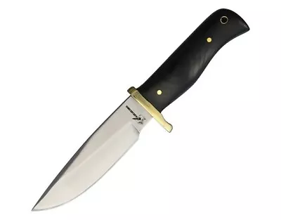 Blackjack Small Hunter Black Micarta Drop Point W/Sheath Fixed Blade Knife • $18.57