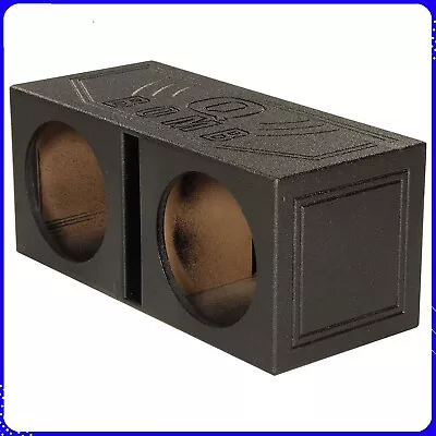 QPower QBOMB12V Dual 12 Inch Subwoofer Box Durable Sub Box Black • $86.36