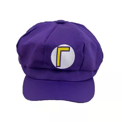 £5.95 • Buy Purple Waluigi Cap Fancy Dress Game Super Mario Villain Plumber Costume