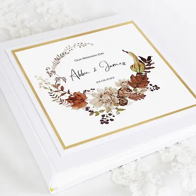 Personalised & Boxed 8  X 10  Autumn Wedding Photo Album • £45