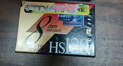 TDK 8MM Video Cassette Tape High Standard HS120 Media Film Sealed New * • $5