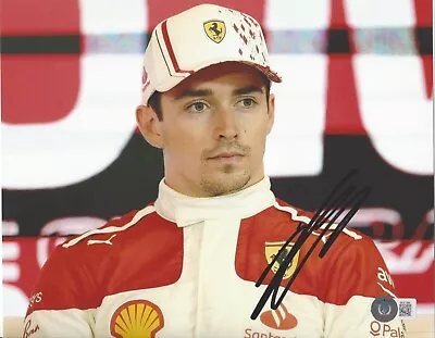 CHARLES LECLERC SIGNED 8x10 PHOTO FORMULA 1 F1 FERRARI DRIVER 3 BECKETT BAS COA • $169.99