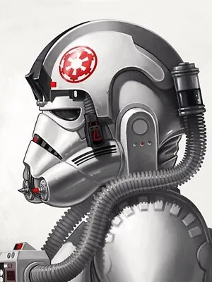 Mike Mitchell STAR WARS Portrait AT-AT DRIVER Print EMPIRE HOTH Poster Mondo • $169