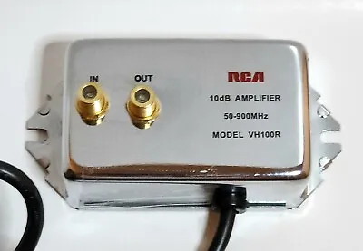 RCA VH100R 10db Audio/Video System Signal Amplifier  2-Way UHF/VHF/FM 50-900MHz • $9.75