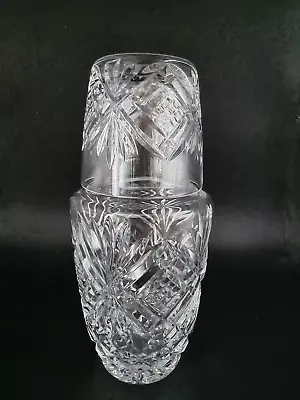 Stunning Vintage Hand Cut Bedside Water Crystal Carafe With Tumbler • £79.99