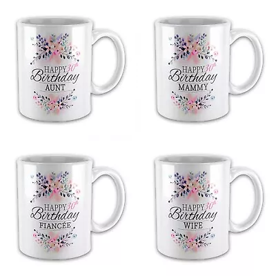 £7.99 • Buy Floral Happy 30th Birthday (Relative)  ..Novelty Gift Mug