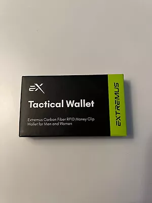 Extremus Tactical Wallet RFID Blocking Money Clip Carbon Fiber Stainless Steel • $12.50