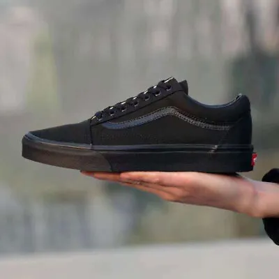 2024 VAN Old Skool Skate Shoes Black All Size Classic Canvas Running Sneakers • £25.99