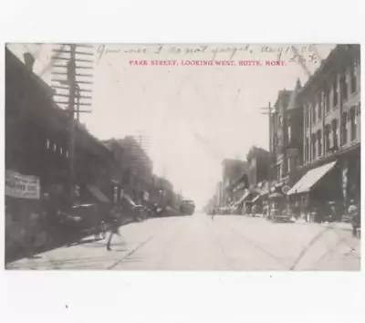 Butte Montana  Park Street 1906 Postcard • $19.99