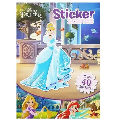 £3.99 • Buy Kids Disney Princess Sticker Scenes Activity Book - Over 40 Stickers - Girls