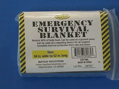 New Camping Outdoor Emergency Rescue Solar Thermal Mayday Mylar Blanket SH77ML • $6.75