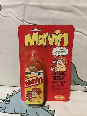 Vntg 1983 Marvin Matchpack NEW SEALED NIP NOS Mini Plush Soft Stuffed Doll Boy  • $19.55