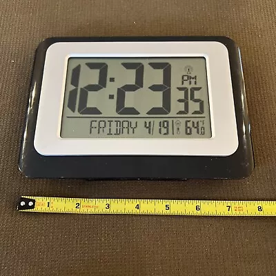 La Crosse Technology Digital Atomic Wall Clock Alarm Temperature Station • $8