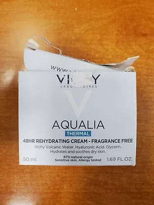 Vichy Aqualia Thermal Fragrance-Free Cream 50ml/1.69oz Exp. 8/24 DAMG BOX E14E • $13.50