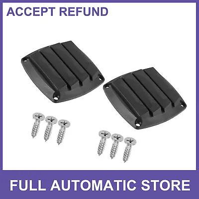 TWO Air Exhaust Ventilator Louvered Grille Cover Vent For Boat Marine Black • $14.24