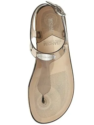 MICHAEL Michael Kors Women's Plate Jelly Thong Sandals SMOKE   6 M  NIB • $59.99