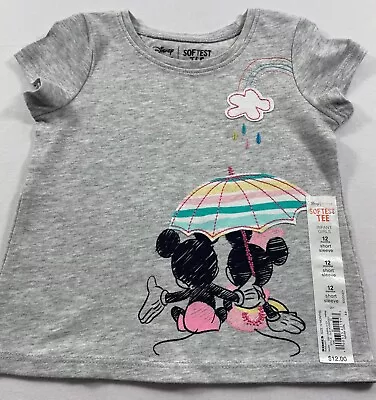 Jumping Beans Disney Mickey & Minnie Mouse AppliquÉ Graphic Tee 12 Months • $6.49