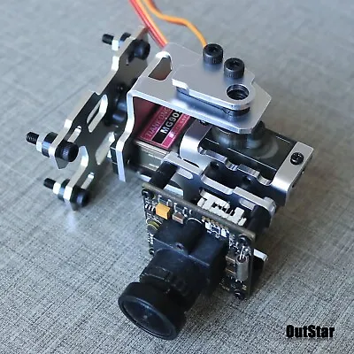 2-Axis Gimbal FPV Gimbal Drone Gimbal + 2 Metal Servos For Aeroplane Cam • $18.32