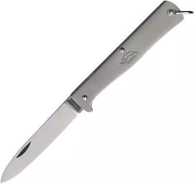 OTTER-Messer Small Mercator Grey Folding Stainless Steel Pocket Knife 10801RGR • $43.95